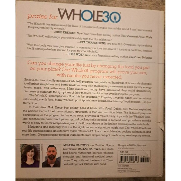 Whole 30: The 30 Day Guide To Total Health And Food Freedom By Melissa Hartwig - Picture 2 of 2